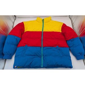 Lego X‎ Target Men's Size XLTall XLT Colorblock Puffer Jacket Coat Primary